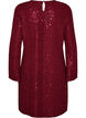 Kurzes Paillettenkleid in A-Linie, Rot, Packshot image number 1