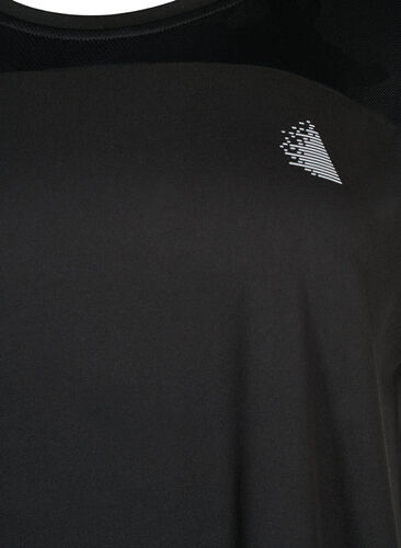 Trainings-T-Shirt mit Rundhalsausschnitt, Black, Packshot image number 2