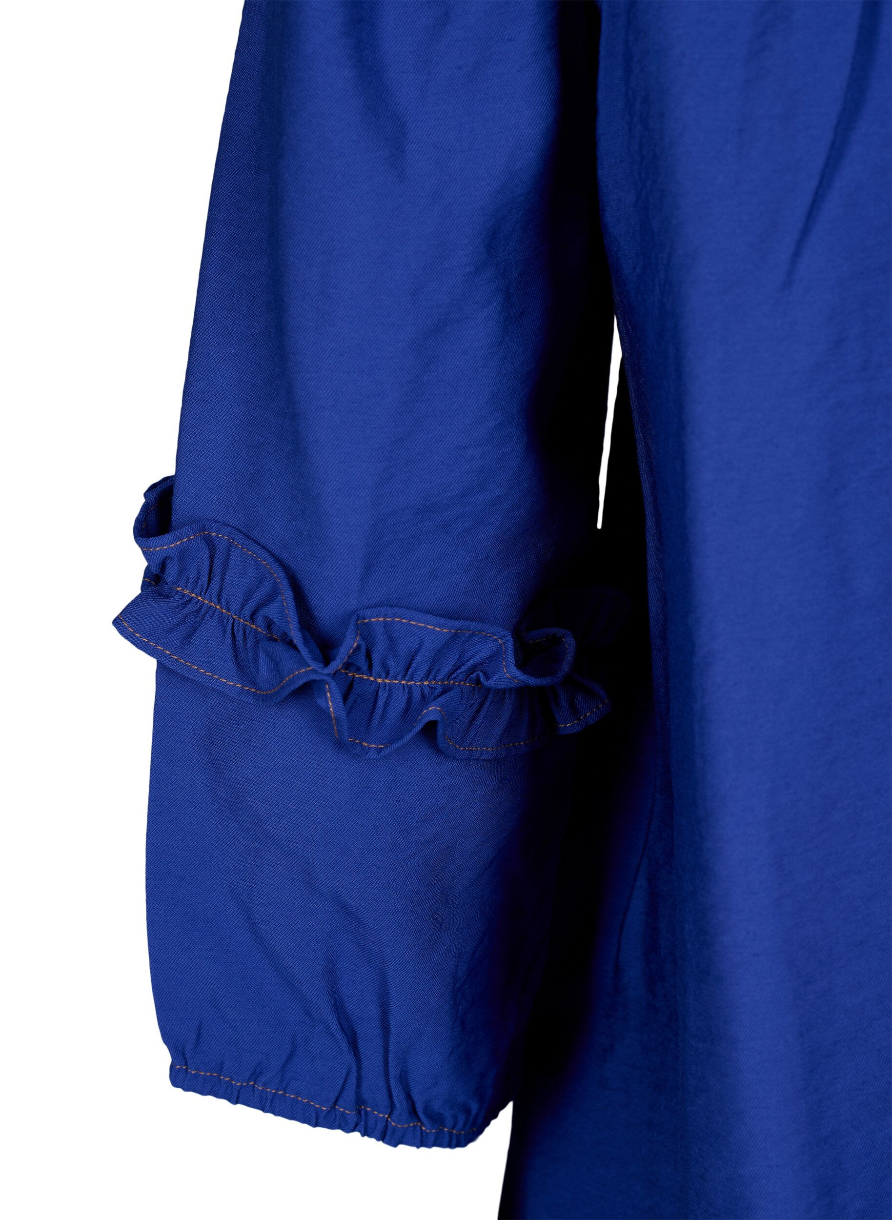 Zizzi Bluse mit Ruffles, Surf the web, Packshot image number 3