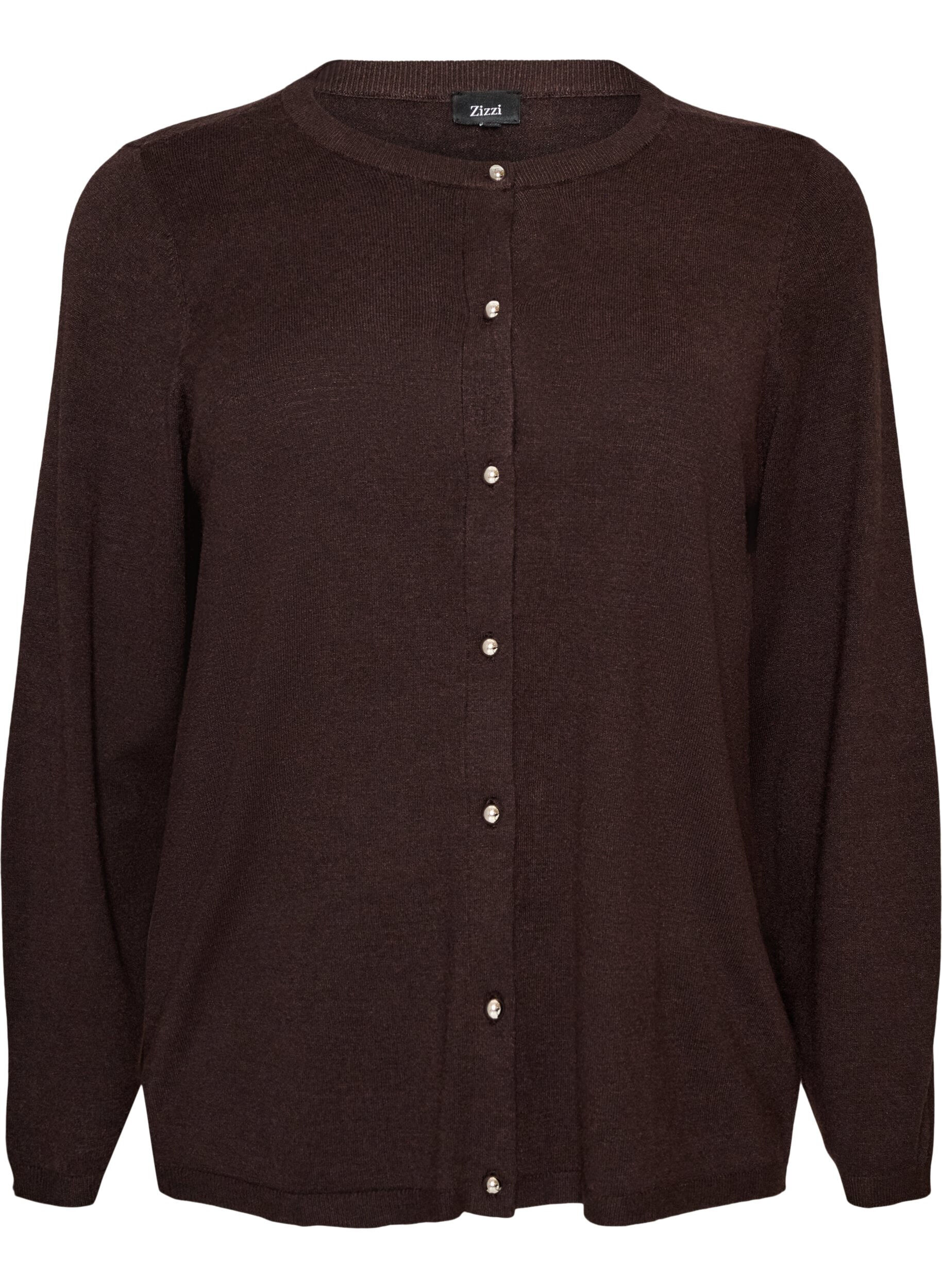Cardigan mit runden Kn&ouml;pfen