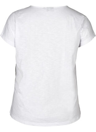 T-Shirt mit Print, Bright White W. mood indigo, Packshot image number 1