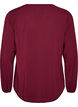 Bluse aus Viskose mit V-Ausschnitt und abgerundetem Saum, Rot, Packshot image number 1
