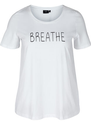 T-Shirt mit Print, Br White BREATHE, Packshot image number 0