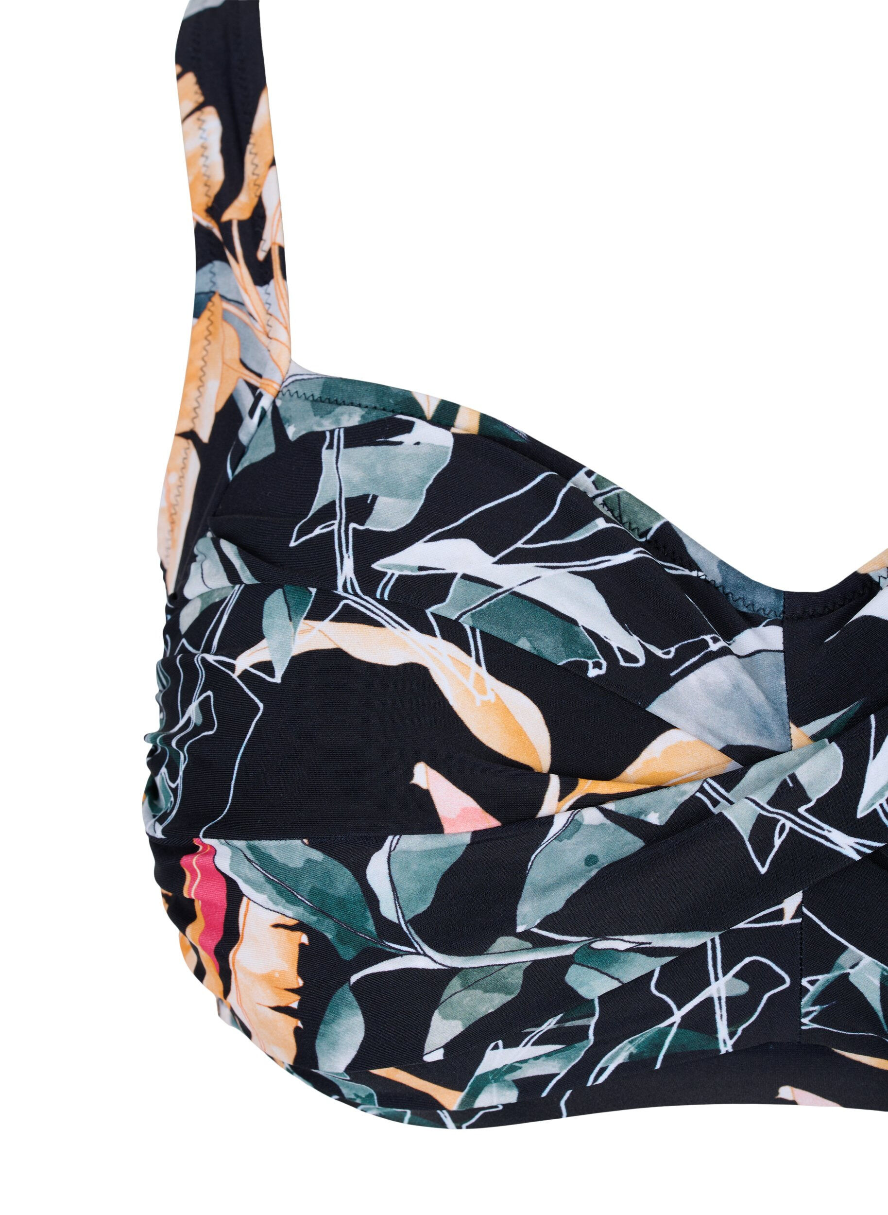 Zizzi Bikinioberteil, Leaf Print, Packshot image number 2