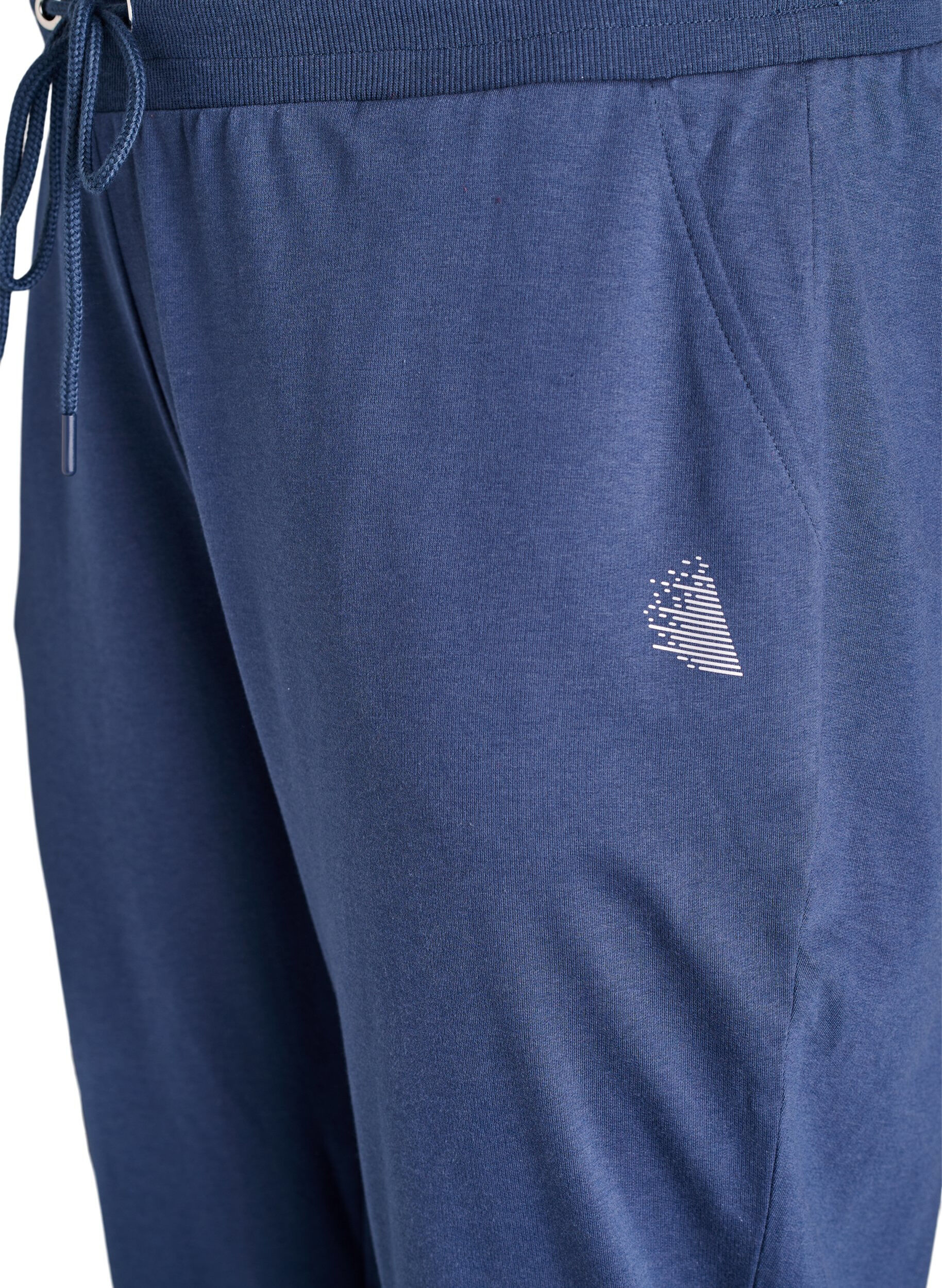 ZizziLockere Trainingshose mit Taschen, Blau, Packshot image number 2