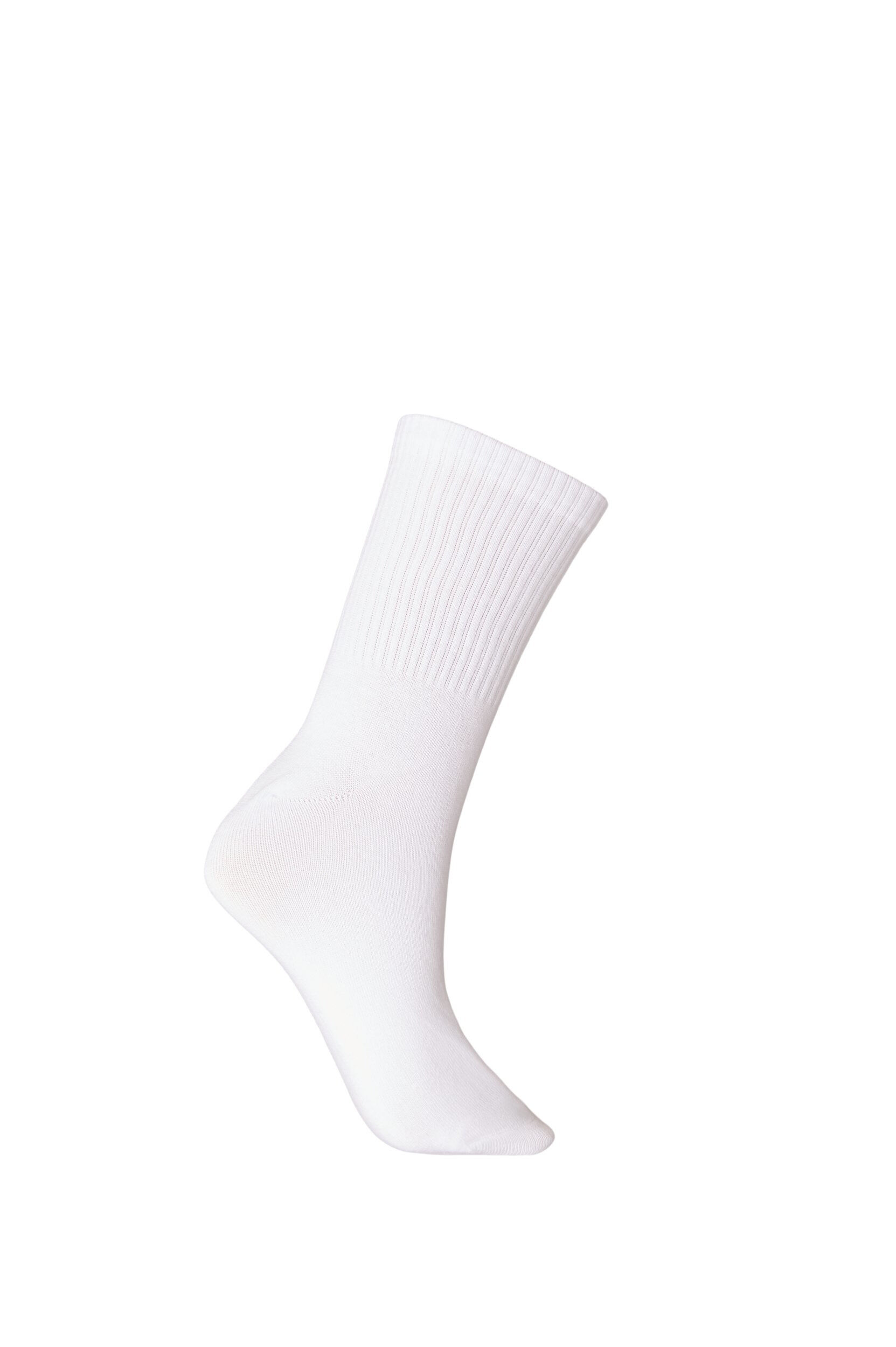 Zizzi Socken aus Baumwolle mit Mustern, Wei&szlig;, Packshot image number 1