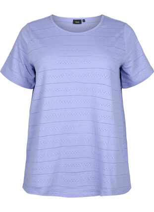 Kurzärmeliges Baumwoll-T-Shirt, Lavender Violet, Packshot image number 0
