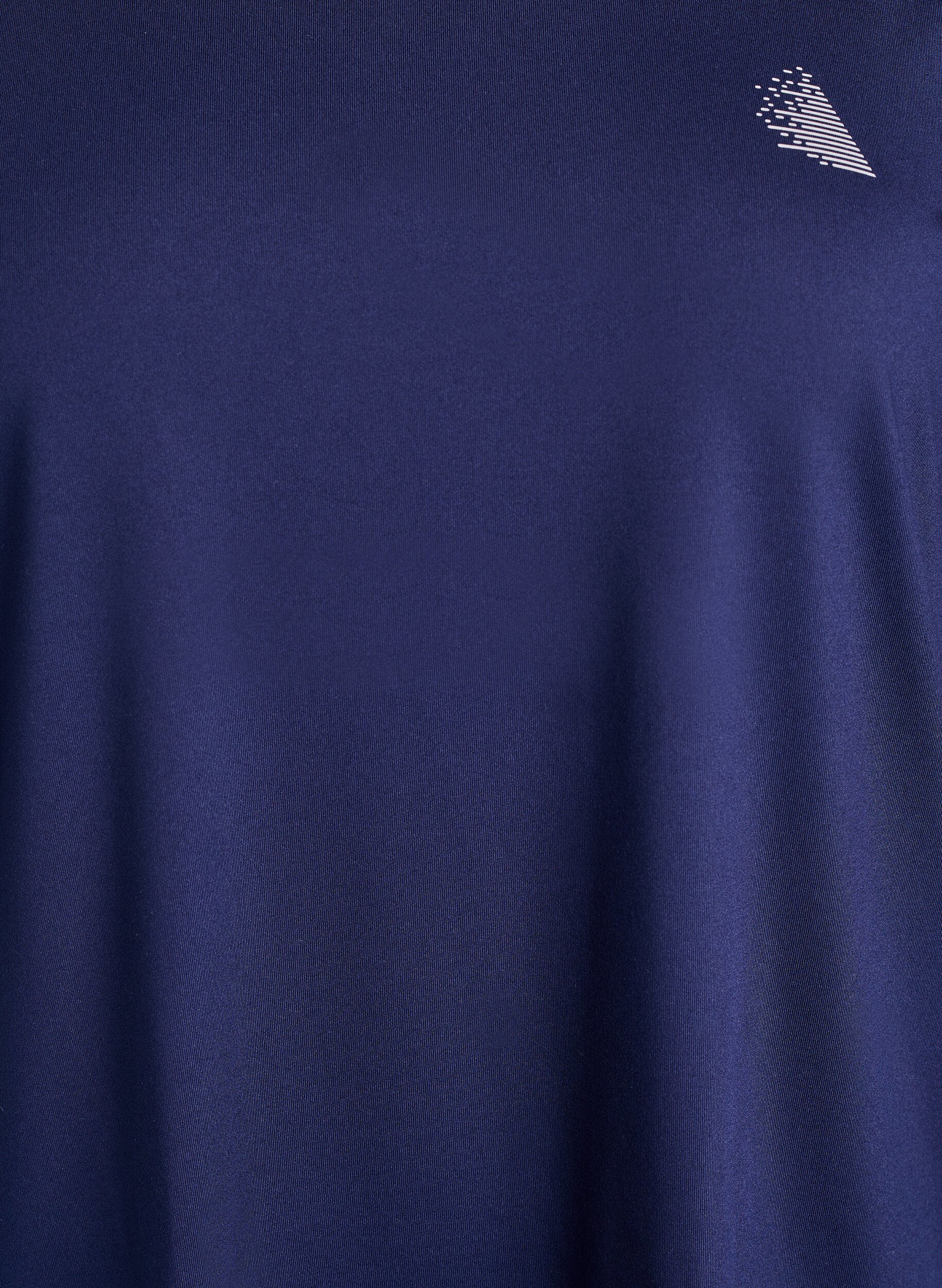 Zizzi Trainingsshirt mit 3/4-&Auml;rmeln, Blau, Packshot image number 2