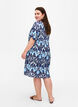 Kurzärmliges Viskosekleid mit Print, Blue Ethnic AOP, Model image number 1