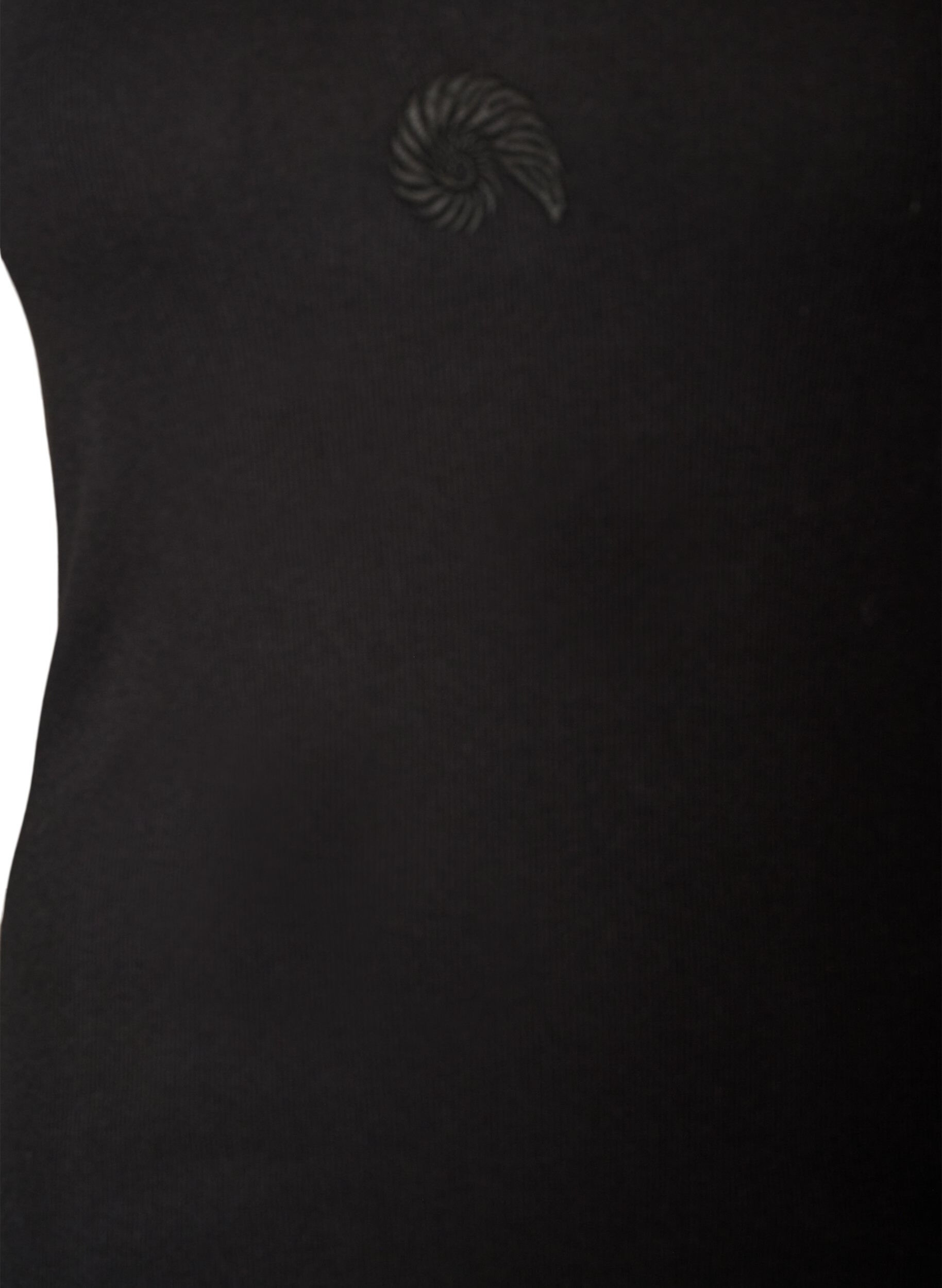 ZizziTailleiertes Top mit Motiv, Schwarz, Packshot image number 2