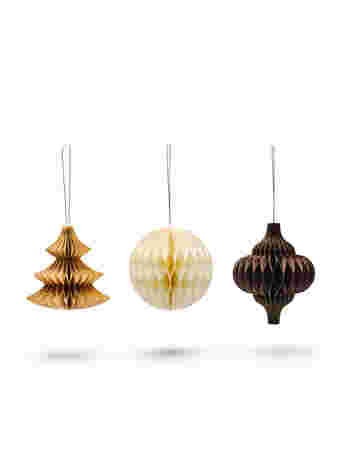 3-pack of Christmas ornaments with magnetic closure