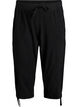 Capri-Hose aus Baumwolle, Schwarz, Packshot image number 0