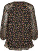 Gebl&uuml;mte A-Linien-Tunika, Schwarz, Packshot image number 1