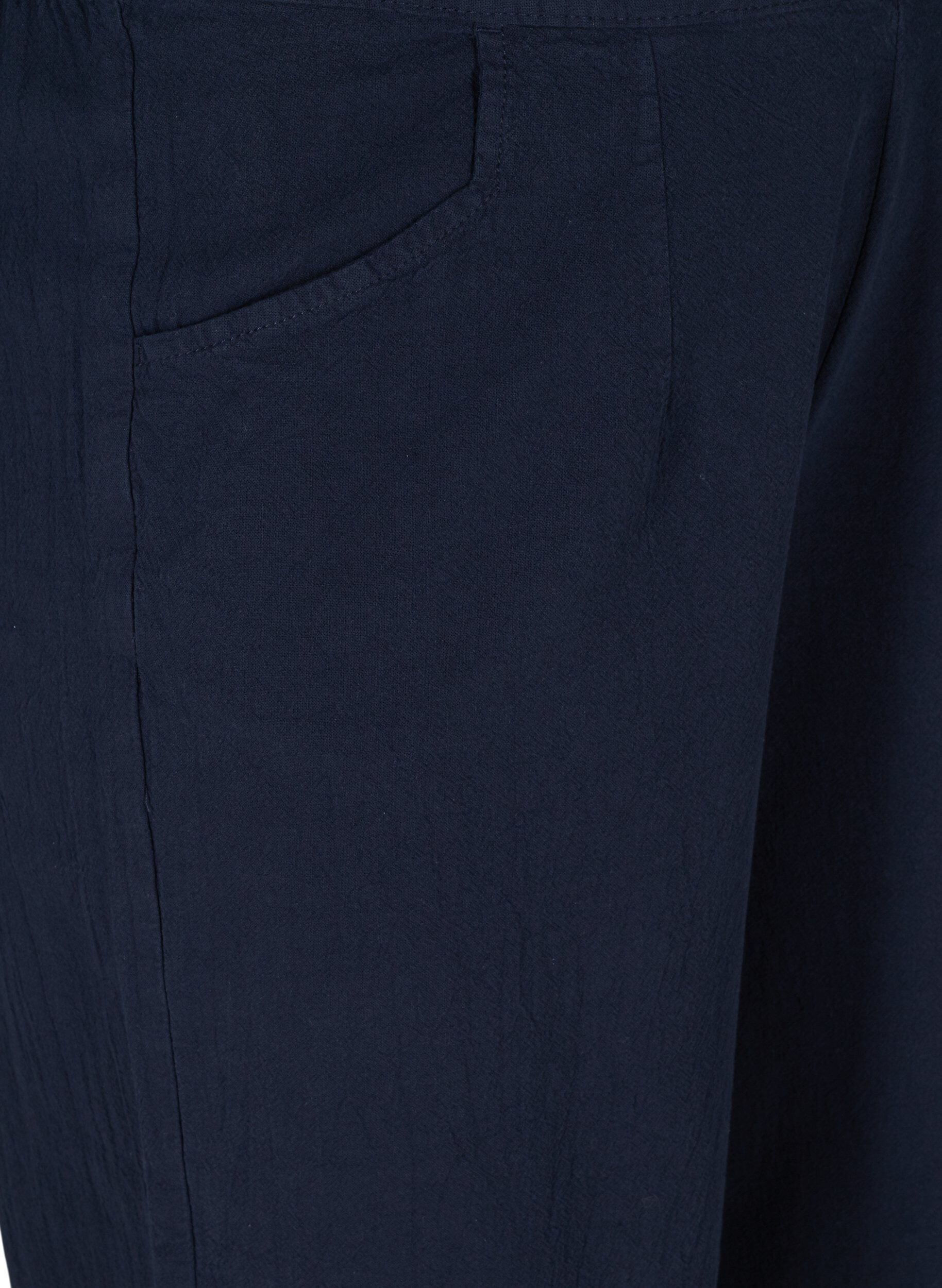 Zizzi Lockere Culottes aus Baumwolle, Night Sky, Packshot image number 2