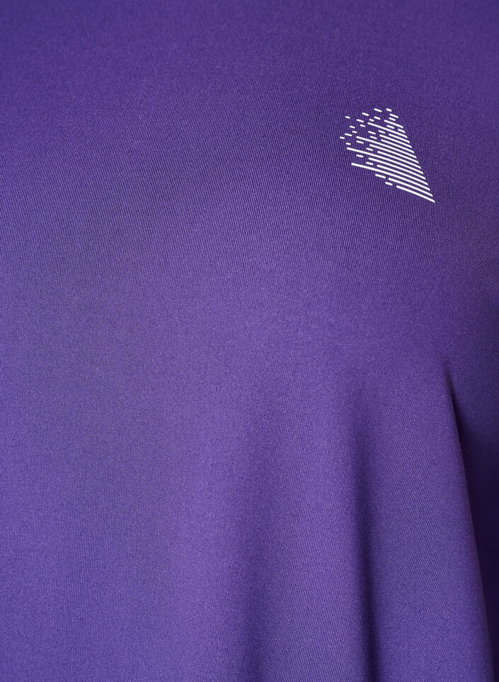 Trainingsshirt mit 3/4-&Auml;rmeln, Lila, Packshot image number 2