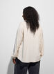 Bluse aus Viskose mit V-Ausschnitt und abgerundetem Saum, Beige, Model image number 2