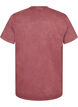 Baumwoll-T-Shirt mit Frontprint und gewaschener Optik, Rot, Packshot image number 1