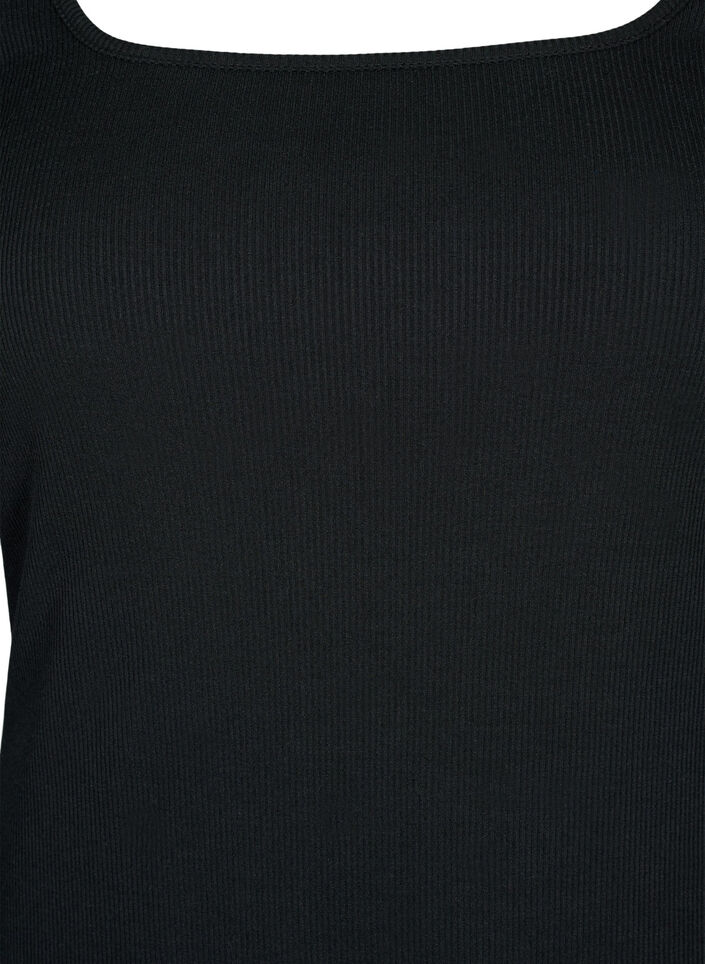 Enganliegendes Kleid mit langen Ärmel und Schlitz, Black, Packshot image number 2