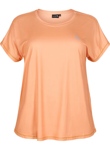 Kurzärmeliges Trainings-T-Shirt, Apricot Nectar, Packshot image number 0