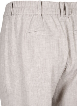 Melange-Hose mit elastischem Bund und Knopfverschluss, String, Packshot image number 3
