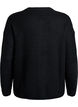 Strickjacke mit Rei&szlig;verschluss, Schwarz, Packshot image number 1