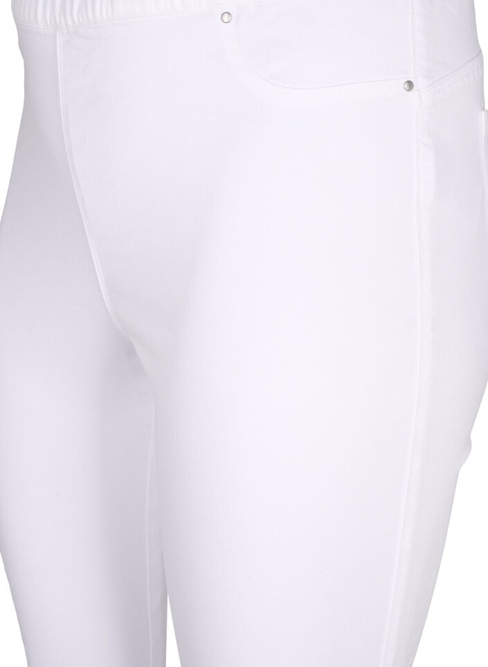 Jeggings mit hoher Taille, Wei&szlig;, Packshot image number 2