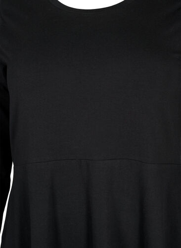 Kleid aus Baumwolle mit 7/8 Ärmeln, Black, Packshot image number 2