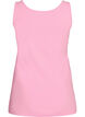 Einfarbiges Basic Top aus Baumwolle, Pink, Packshot image number 1
