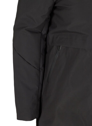 Winterjacke mit verstellbarer Taille, Black, Packshot image number 2