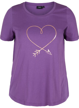 Kurzarm T-Shirt mit Print, Majesty/R.G. Heart, Packshot image number 0
