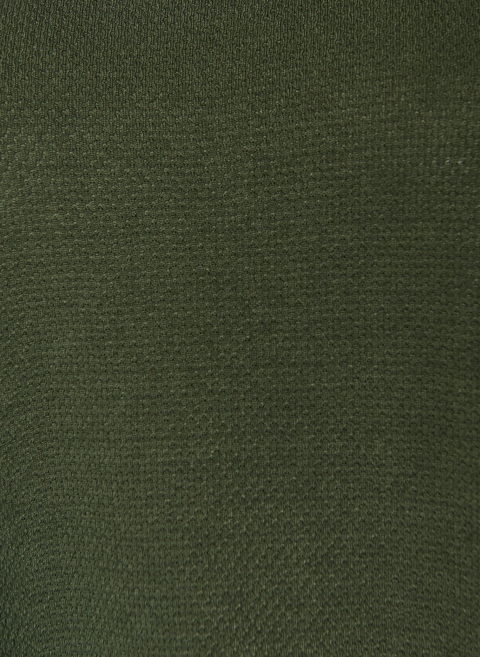 Zizzi Kurzes Kleid aus strukturiertem Jersey mit Rundhalsausschnitt, Gr&uuml;n, Packshot image number 2