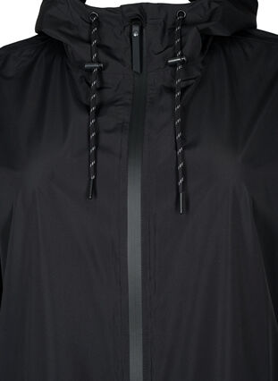 Regenmantel mit Taschen und Kapuze, Black, Packshot image number 2