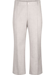 Melange-Hose mit elastischem Bund und Knopfverschluss, String, Packshot
