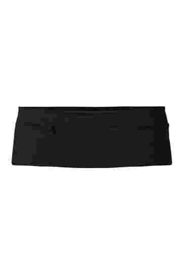 Laufgürtel mit Reißverschlusstaschen, Black, Packshot image number 1