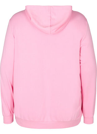 Sweatshirt mit Kapuze und Tasche, Prism Pink, Packshot image number 1