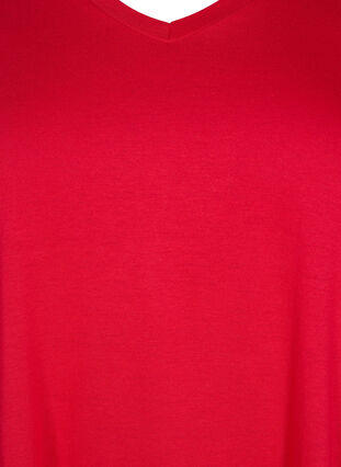 Kurzärmeliges T-Shirt mit A-Linie, Lipstick Red, Packshot image number 2
