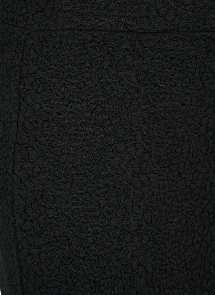 Kurzer Rock mit Textur, Black, Packshot image number 2