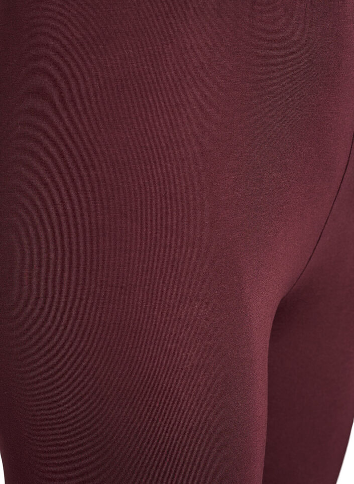 Basic Leggings aus Viskose, Dunkles Bordeaux, Packshot image number 2
