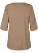 Tunika in A-Form mit 3/4-Ärmeln, Shitake, Packshot image number 1