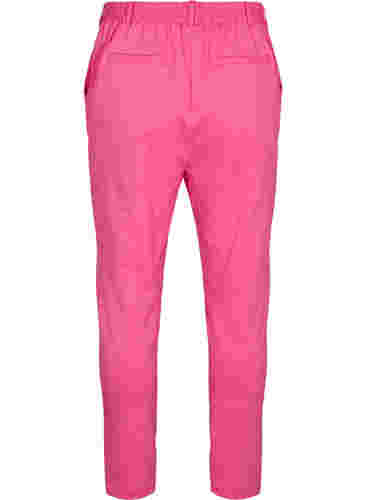 Cropped Hose mit Taschen und verstellbaren Schnüren, Shocking Pink, Packshot image number 1