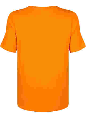 T-Shirt aus Viskose mit Rippstruktur, Exuberance, Packshot image number 1