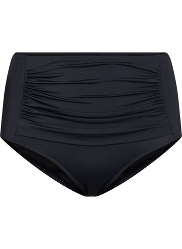 Bikini-Unterteil mit hoher Taille, Black, Packshot image number 0