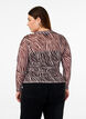 Mesh-Top mit Zebraprint, Schwarz, Model image number 2