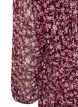 Tunika mit Blumenmuster und Glitzerf&auml;den, Rot, Packshot image number 3