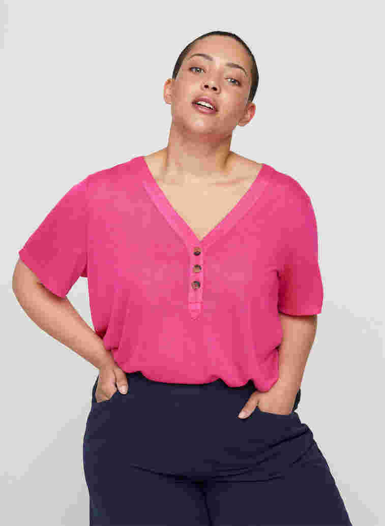 T-Shirt, Fuchsia Purple, Model image number 0