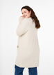 Strickjacke mit Rippenstrick und Taschen, Beige, Model image number 2