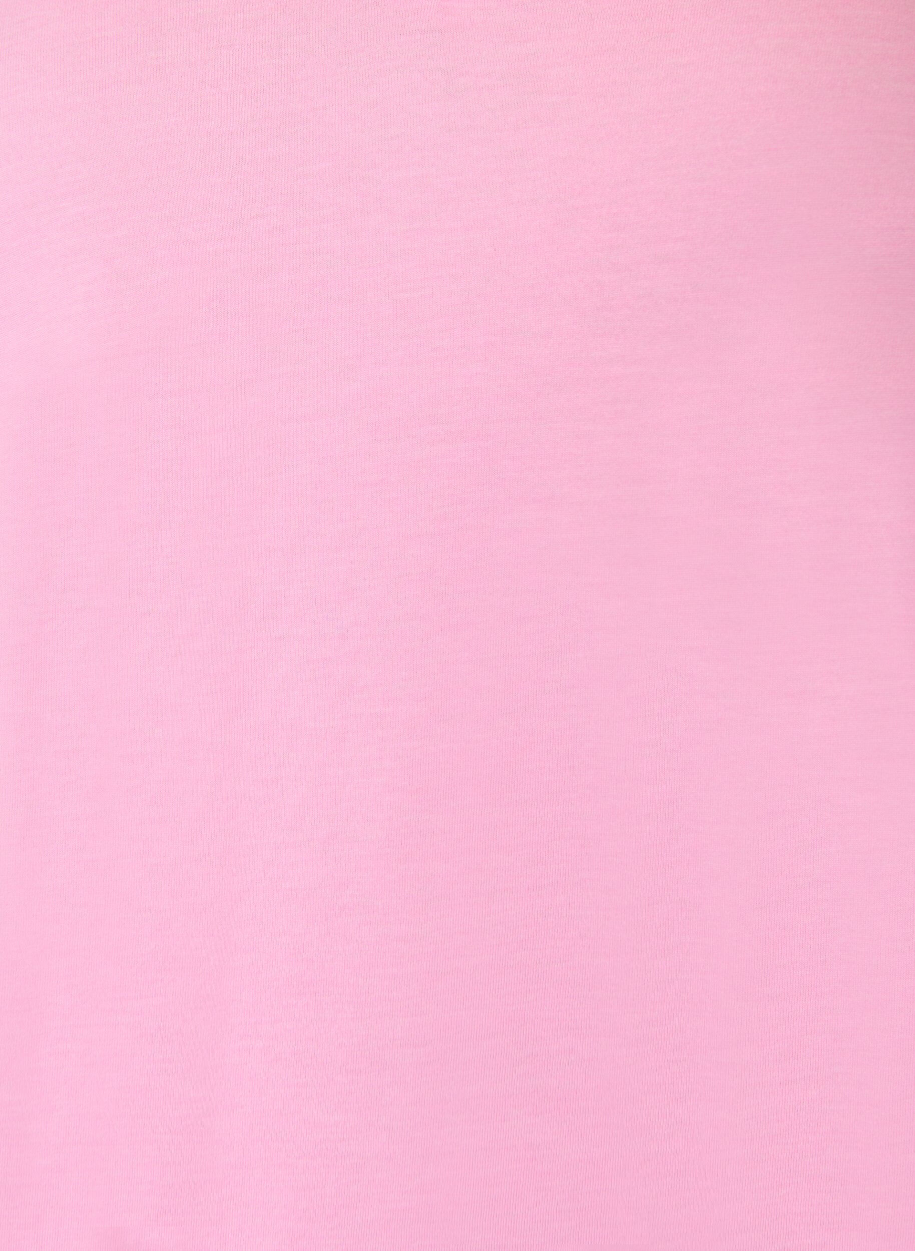Zizzi T-Shirt mit V-Ausschnitt, Pink, Packshot image number 2