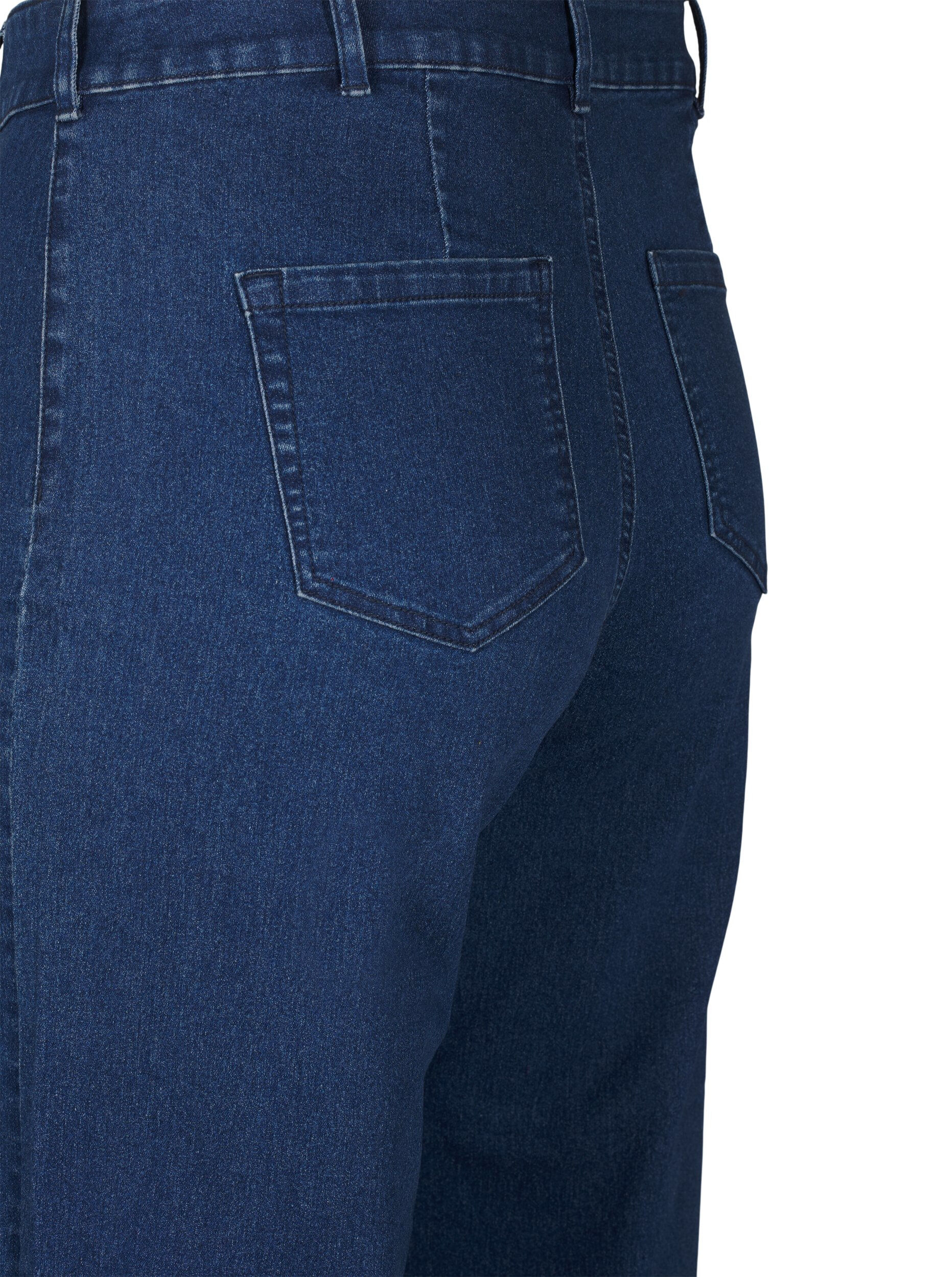 Zizzi FLASH - Jeans mit weiter Passform, Blau, Packshot image number 3