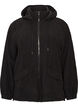 Teddyjacke mit Kapuze und Rei&szlig;verschluss, Schwarz, Packshot image number 0