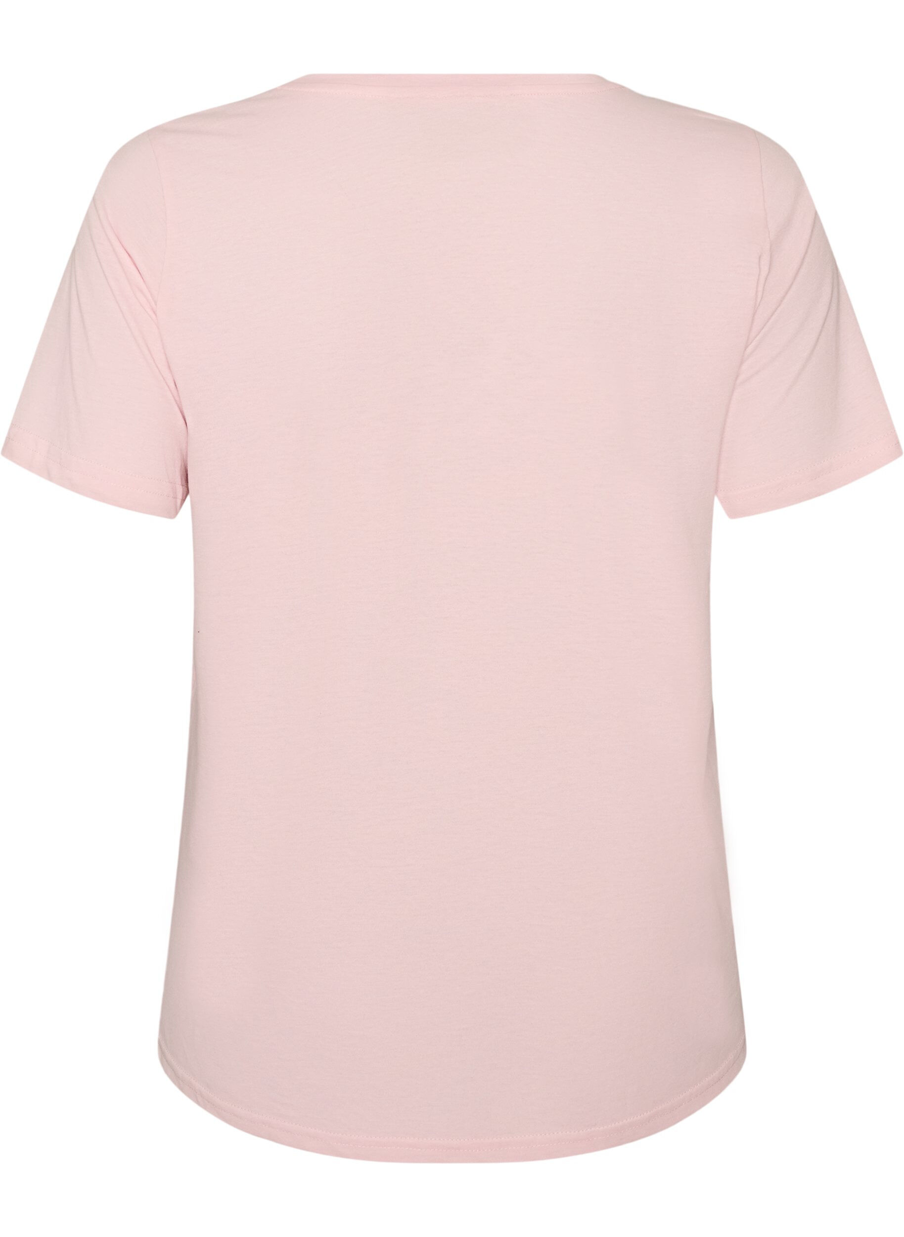 ZizziT-Shirt mit Print, Pink, Packshot image number 1